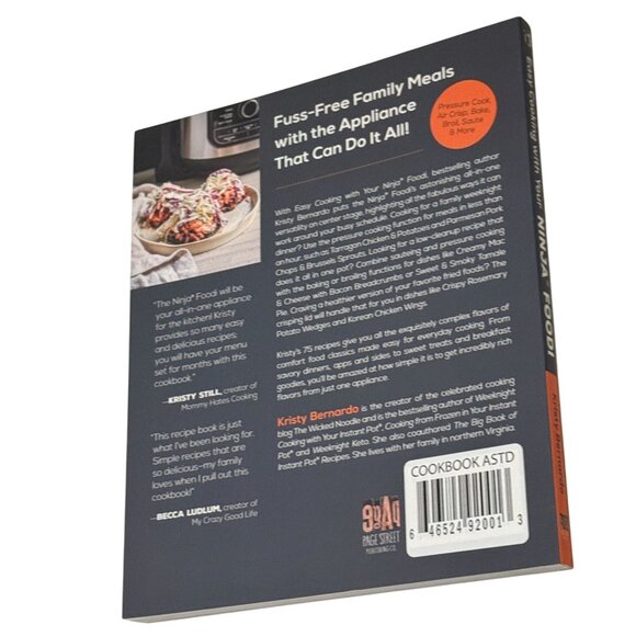 Easy Cooking with Your Ninja Foodi Cookbook 75 Recipes One Pot Meals Dinner - Picture 2 of 3